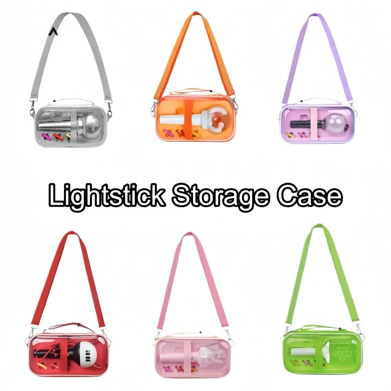 

In Stock Kpop Light Stick Storage Bag Crossbody Carrying Case For Concert Merch Handbag Pendant Pouch Shoulder Tote With Strap