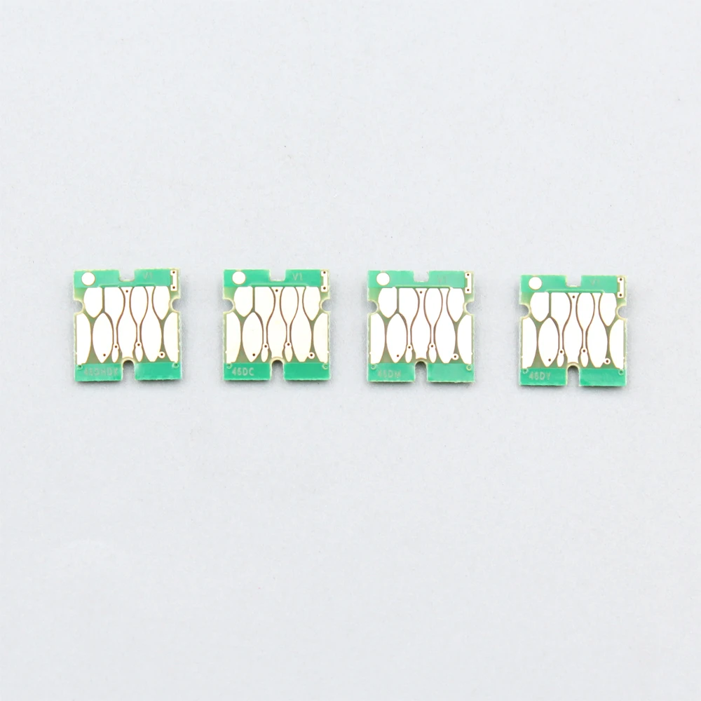 Chip de cartucho de tinta t46c2 t46c3 t46c4 t46c8 para epson surecolor f6370 f9470 f9470h SC-F6370 SC-F9470 SC-F9470H chip de tinta de impressora