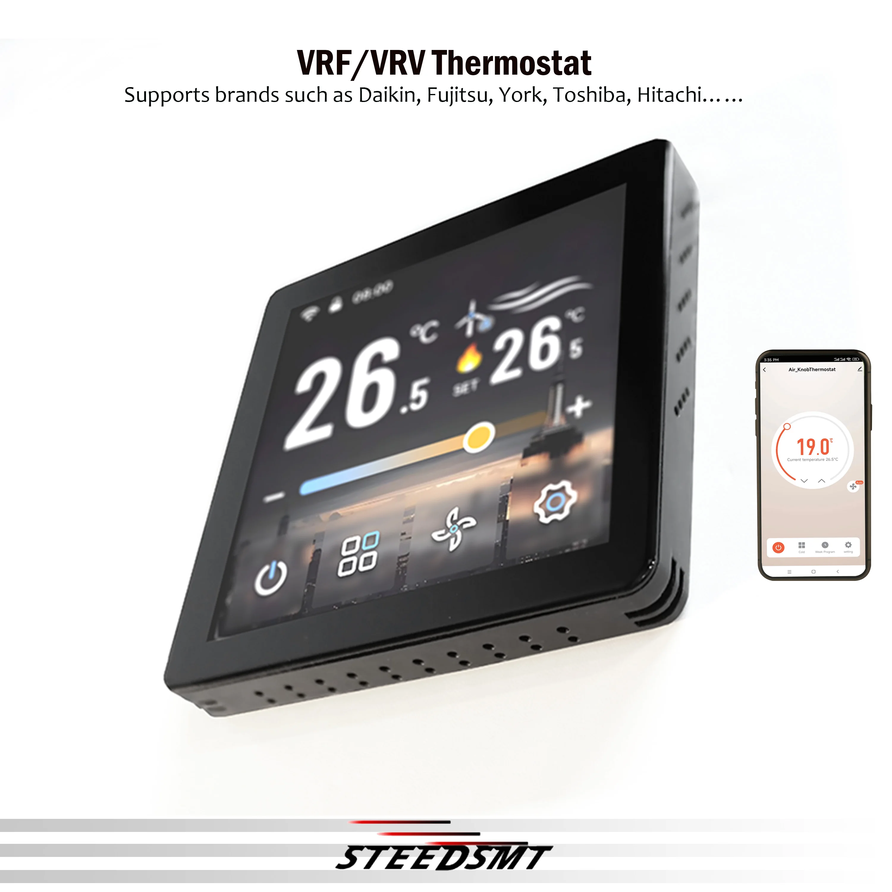 ترموستات VRF/VRV لـ Smrat TUYA ZIGBEE متوافق مع أنظمة مكيف الهواء المركزي Daikin وFujitsu وMitsubishi وYork وToshiba #5