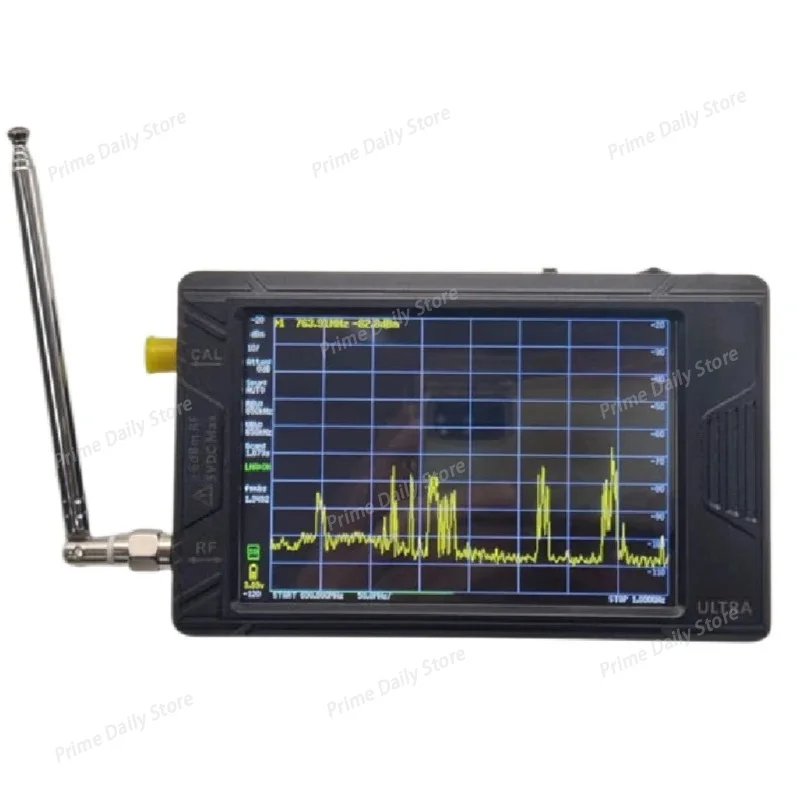 Hand‑Held RF Spectrum Analyzer, 4‑Inch Touch Screen, 100kHz‑5.3GHz Portable Radio Frequency Signal Measuring Instrument