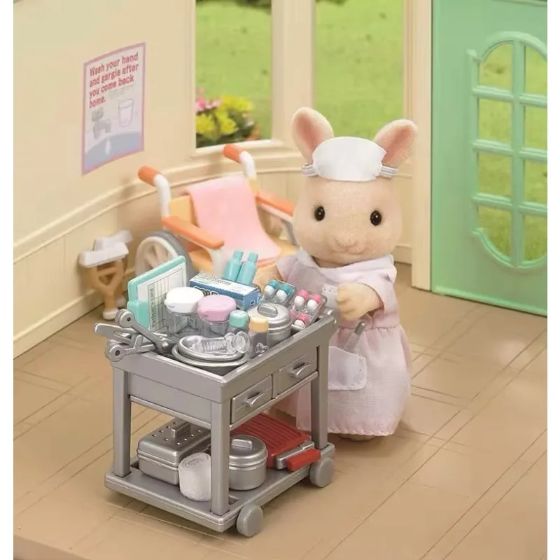 Sylvanian Families original accessories clothes furniture houes  forest small clinic doll birthday gift 5094