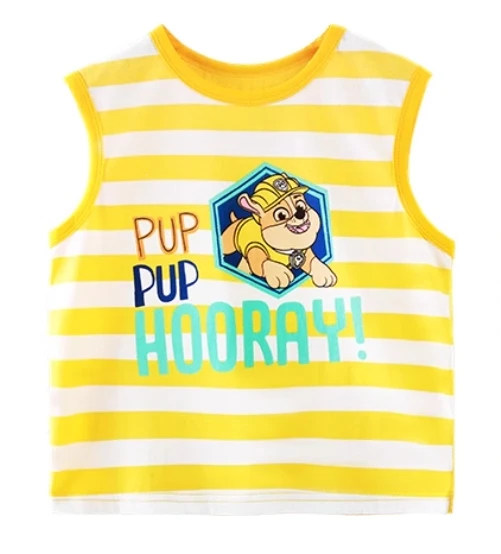 Genuine PAW Patrol Vest Kids boys Summer Casual Outfit bambini Baby Boy Girl Top senza maniche t-shirt Tees Toddler Top Outfits