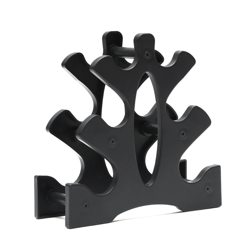 Small Dumbbell Rack 3 Tiers Plastic Weights Dumbbell Storage Stand