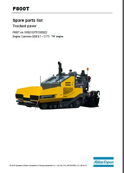 

Dynapac Heavy Equipment 4.14 GB PDF Operator & Maintenance Updated 2022 Full DVD