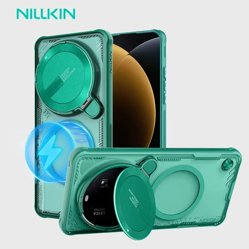 

Чехол Magsafe для Xiaomi 15 Ultra, реквизит NILLKIN Iceblade со складной защитной подставкой для объектива, магнитный чехол для Xiaomi 15 Ultra