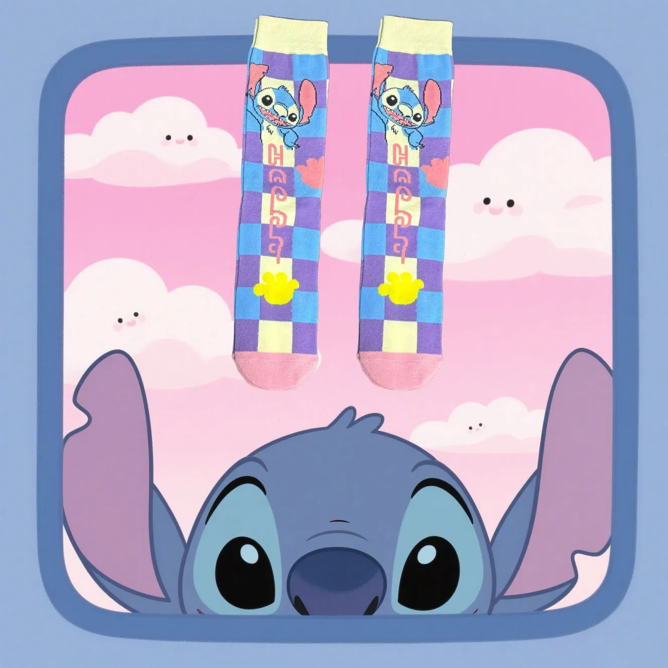 1/5 paia di emoticon simpatici cartoni animati a punto, calzini alti alla coscia lavorati a maglia, unisex, Natale e Capodanno