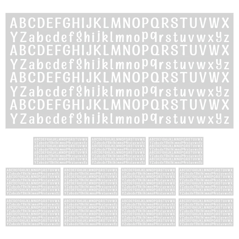 

12 Sheets Waterproof Letter Stickers English Alphabet Decorative Letters for Mailbox Laptop Bottle DIY Crafts Letter Stickers