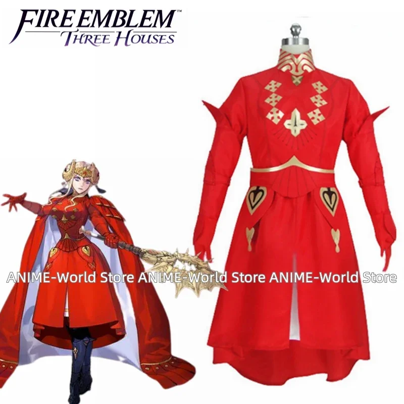 Game Fire Emblem: Three Houses Edelgard Von Fresberg Cos Uniform Halloween Suit Cosplay Costume Custom Made Any Size