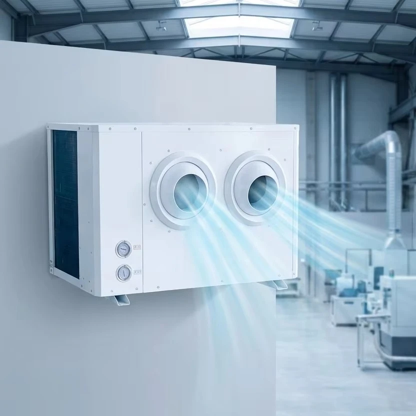 5HP Energy Saving Industrial Wall Mounted AC Unit Compact Design Workshop Cooling Air Conditioner High Power Fan Easy Install