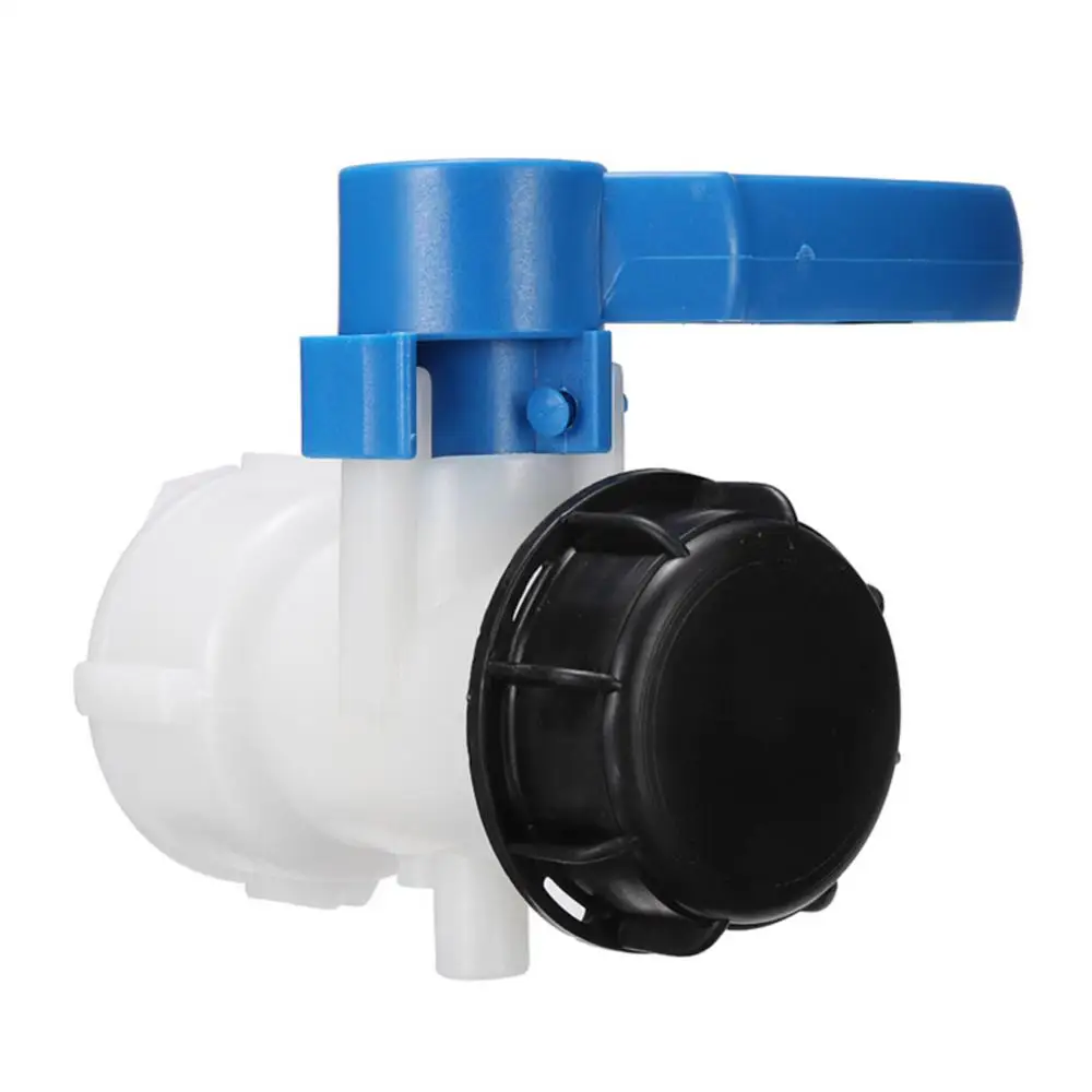 DN40 DN50 62mm 75mm Tank Butterfly Valve IBC Tank Container Tote Tank Butterfly Connection Valve Tap Plastic Water Drain Adapter