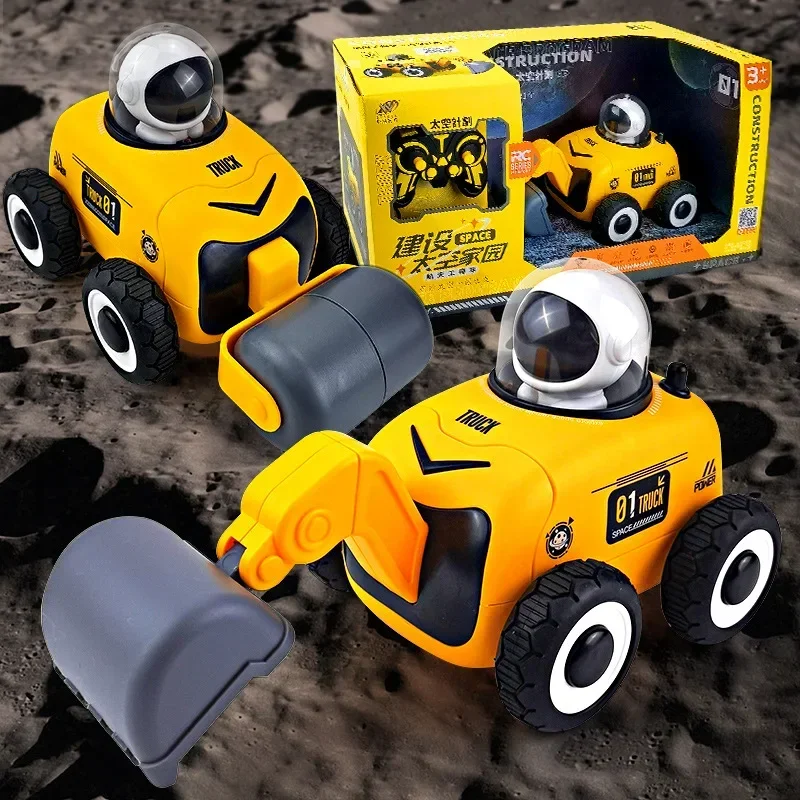 RC Auto cartoon Speelgoed Afstandsbediening Auto Speelgoed Voor Jongens Radio Control Graafmachine Dump Truck Bulldozer Elektrische auto Kinderen Speelgoed Gift