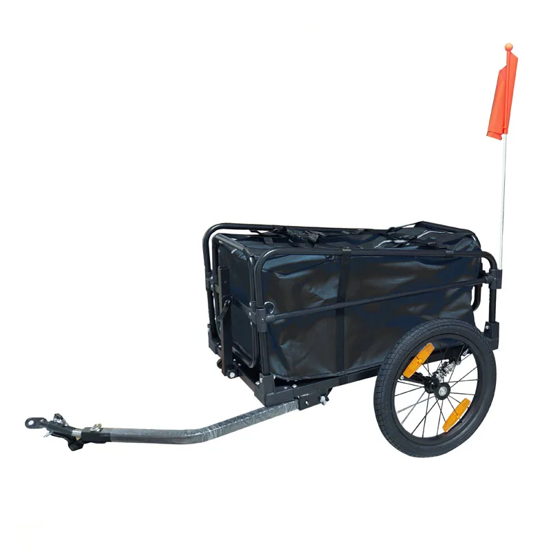 Przyczepka rowerowa, przyczepka bagażowa, przyczepka z aluminium, funkcja trzy w jednym, przyczepka do jazdy, mała przyczepka kempingowa, przyczepka na towary, składana