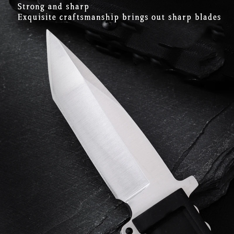 Outdoor sharp portable knife, fruit portable short knife, survival extreme self-defense knife, high-quality collection