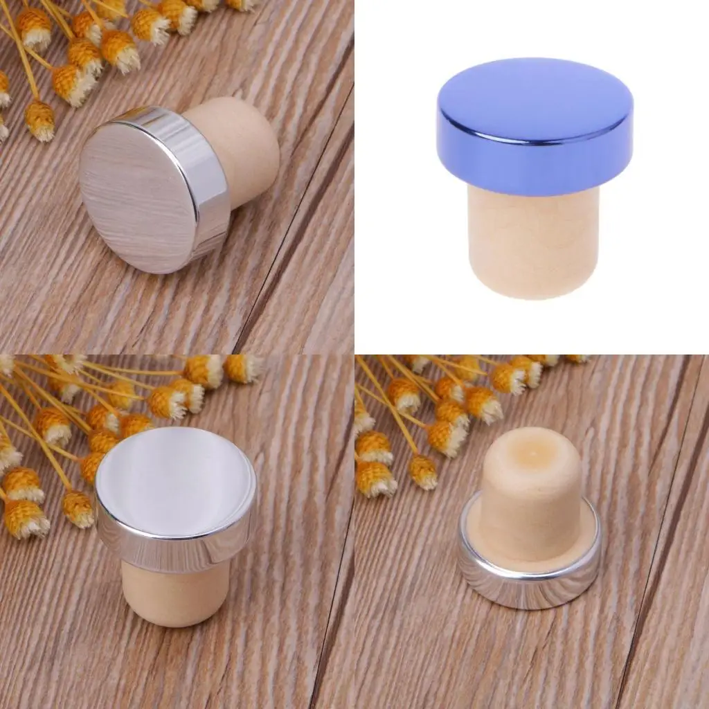 62KD Wine Bottle Stoppers Beer Cork Plug Iron Cover Kitchen Bar Tool Saver Sealer