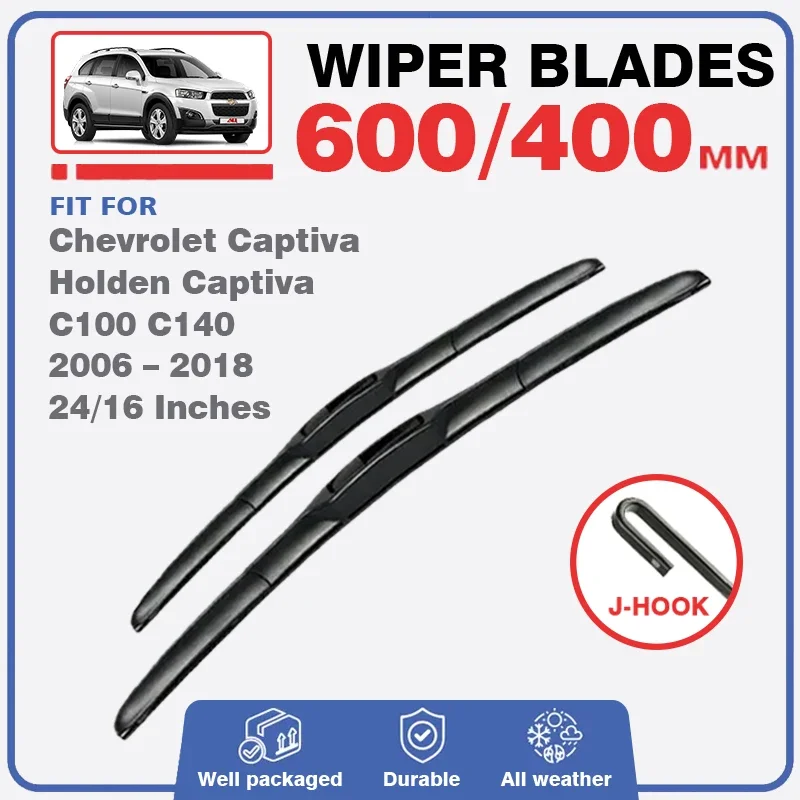 2Pcs For Chevrolet Captiva Holden Captiva C100 C140 2006 – 2018 Front Wiper Blades Windshield Windscreen Cleaning Accessories