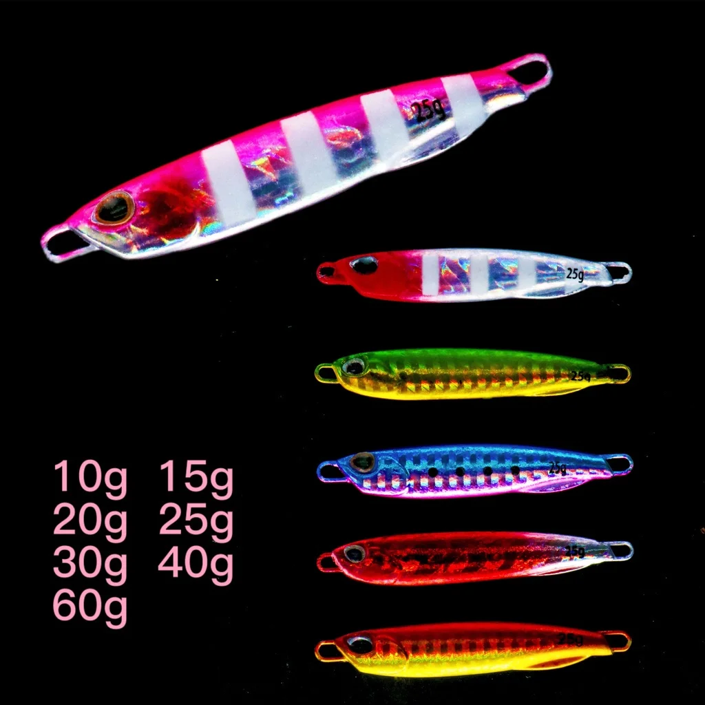 Metal Jig Lead Fishing Lure 10g/15g/20g/25g/30g/40g/60g Umpan Casting Spoon Fishing Lure Spinner Bait