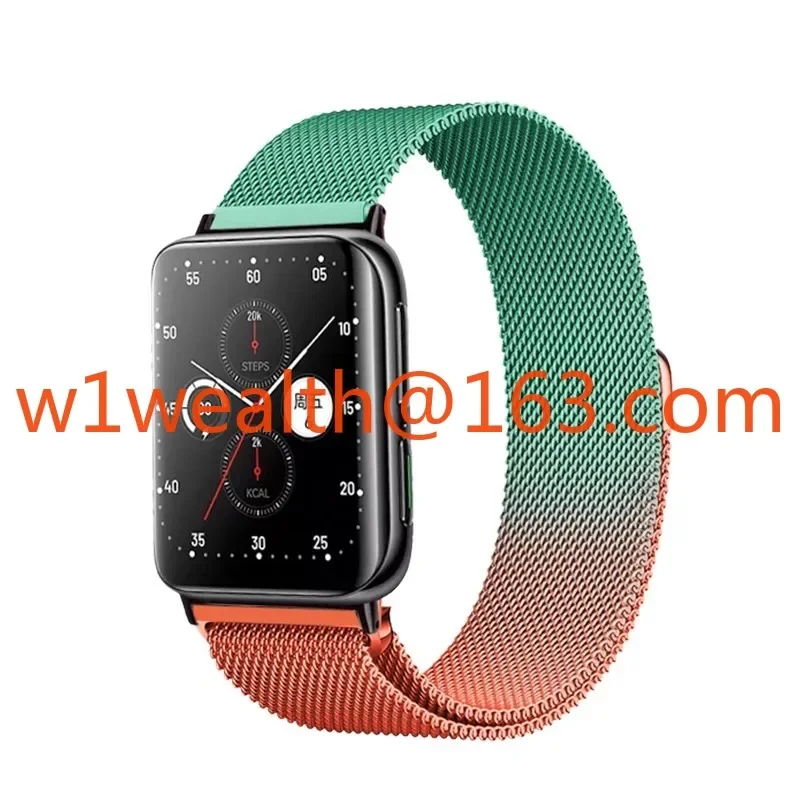 Suitable for oppo watch3/2/1 strap Milanese se metal magnetic suction 4pro smart watch strap 42 sports fashion