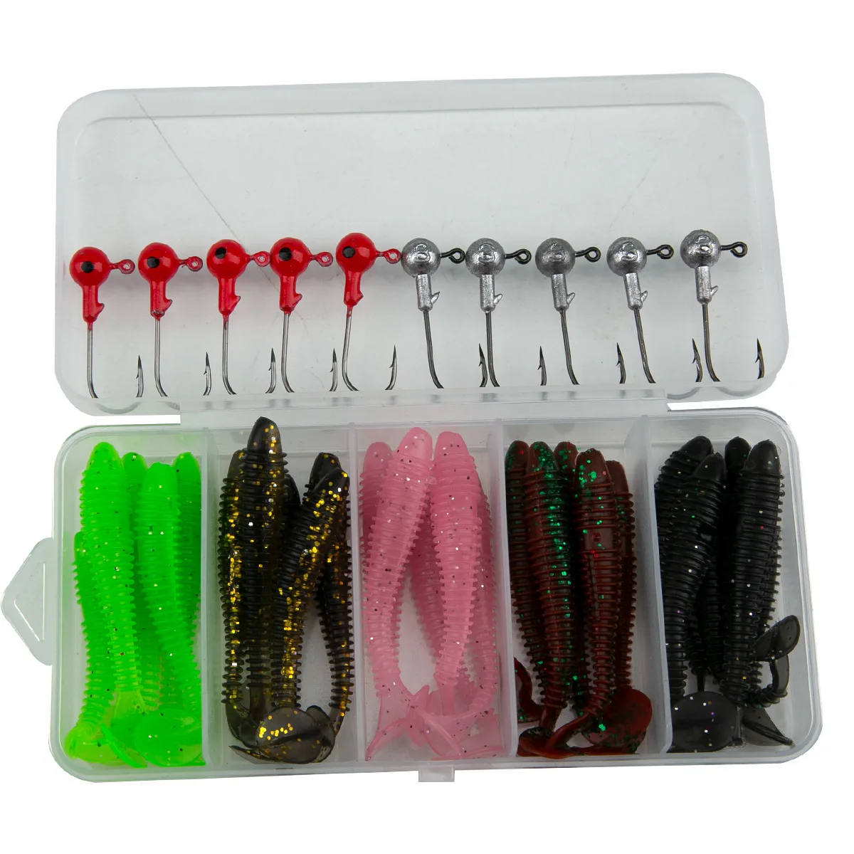 

Silicone Bait T Tail Worm Soft Fishing Lure Jigging Shad Artificial Fishing Bait For Bass Wobblers