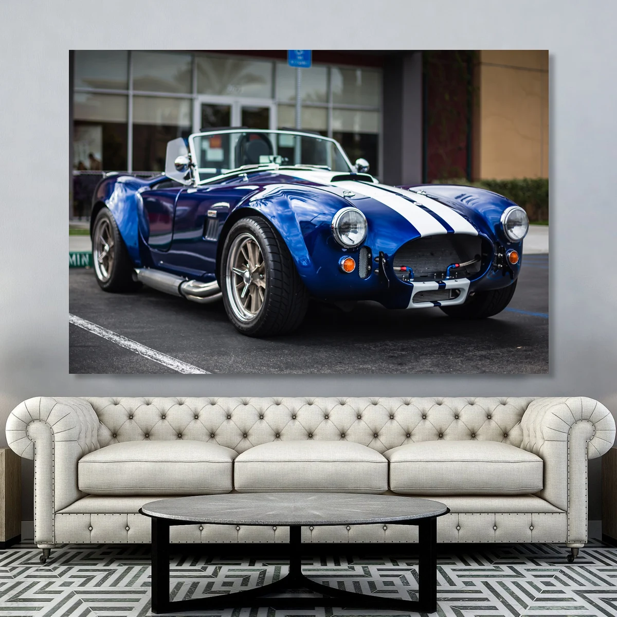 Supercar Posters and Prints Shelby AC Cobra Vintage Car Cabriolet Wall Art Canvas Painting Modern Home Living Room Decorations