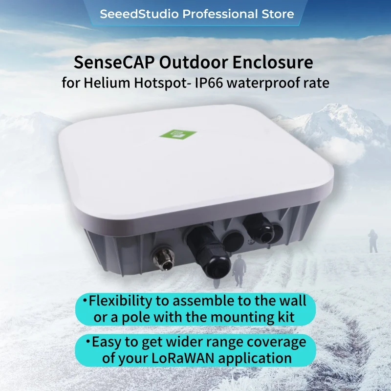 SenseCAP Outdoor Enclosure for Helium Hotspot Gateways, IP66 waterproof, for BobCat, RAK, Nebra, SenseCAP M1, M2 and More