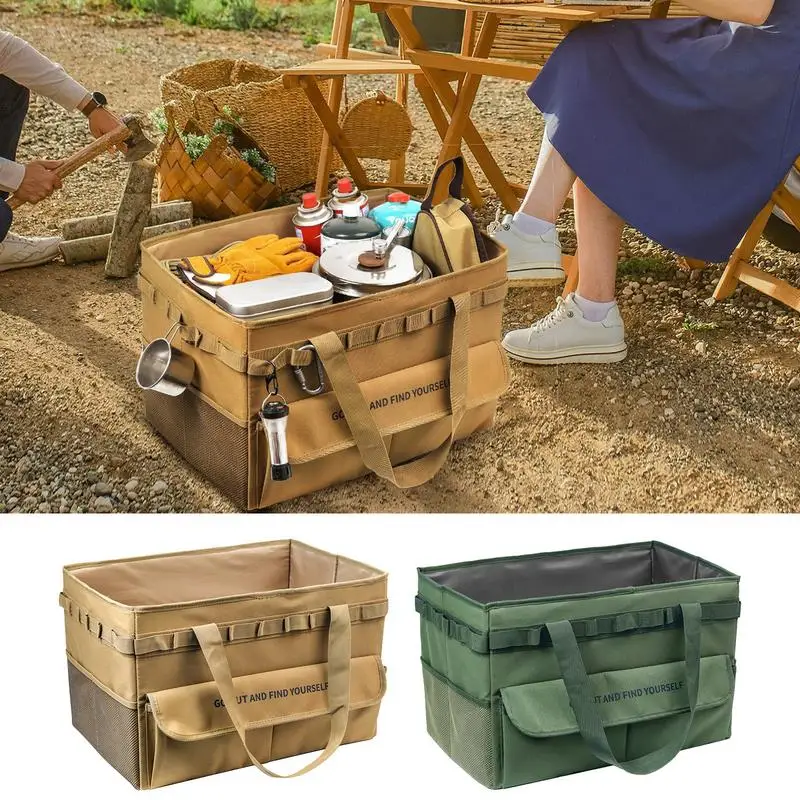 

Camping Storage Bag Folding Picnic Blanket Cookware Box oxford cloth Gas stove storage bag Organizer for camping Supplies