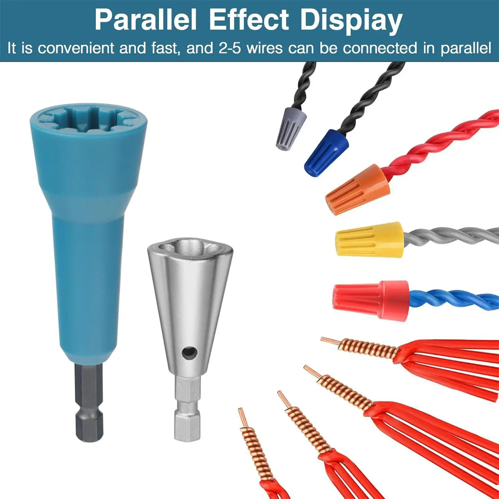 Elektrische draad Twister Connector Driver Kabelstripper Booropzetstuk voor buiten Industrieel werknetwerk Automotive Reparatie