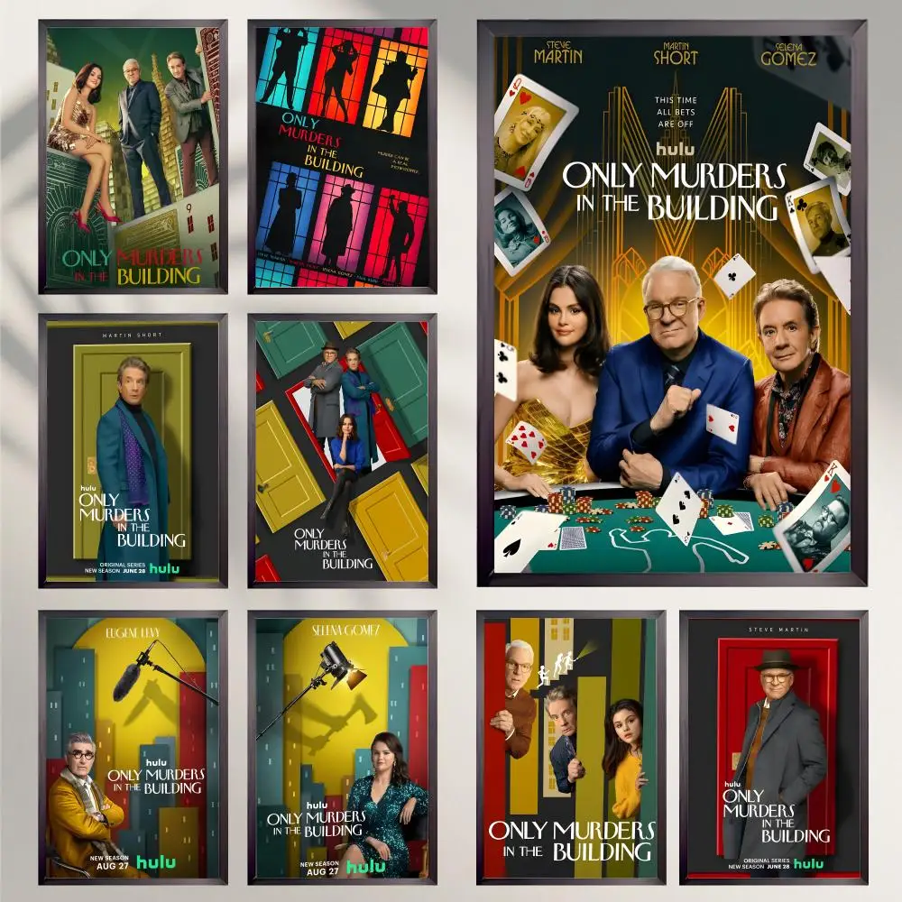 TV Only Murders in the Building Poster HD Versatile Waterproof Wall Decor Self Adhesive Perfect for Any Room & Ideal Gift