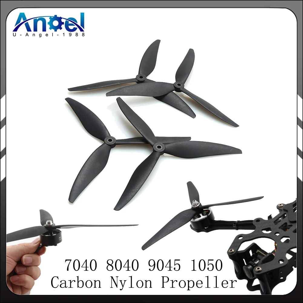 

2Pairs 7040 8040 9045 1050 Carbon Nylon Propeller Props CW CCW For RC FPV Drone