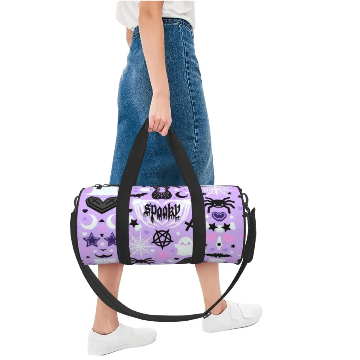 Pastel Goth Sporttassen Cool Fashion Sporttas Grote Capaciteit Nieuwigheid Handtassen Mannen Vrouwen Ontwerp Draagbare Fitness Tas