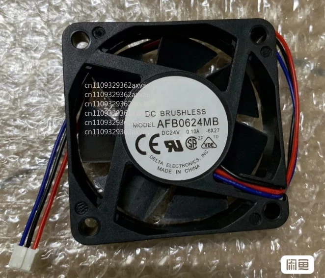 For Delta Electronics AFB0624MB 6X27 Server Cooling Fan DC 12V 0.10A 60x60x15mm 3-Wire