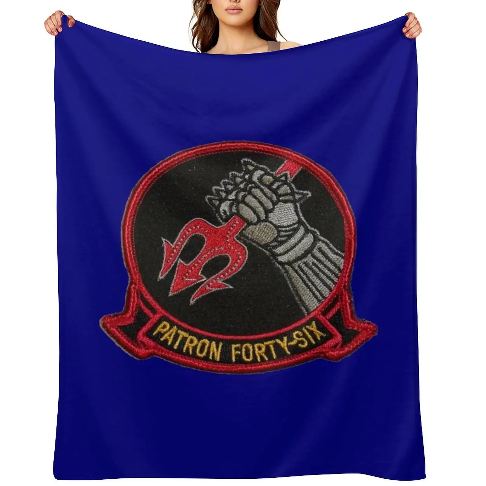 

VP-46 PATROL SQUADRON STORE Throw Blanket Flannel Fabric Flannels Giant Sofa Baby Blankets