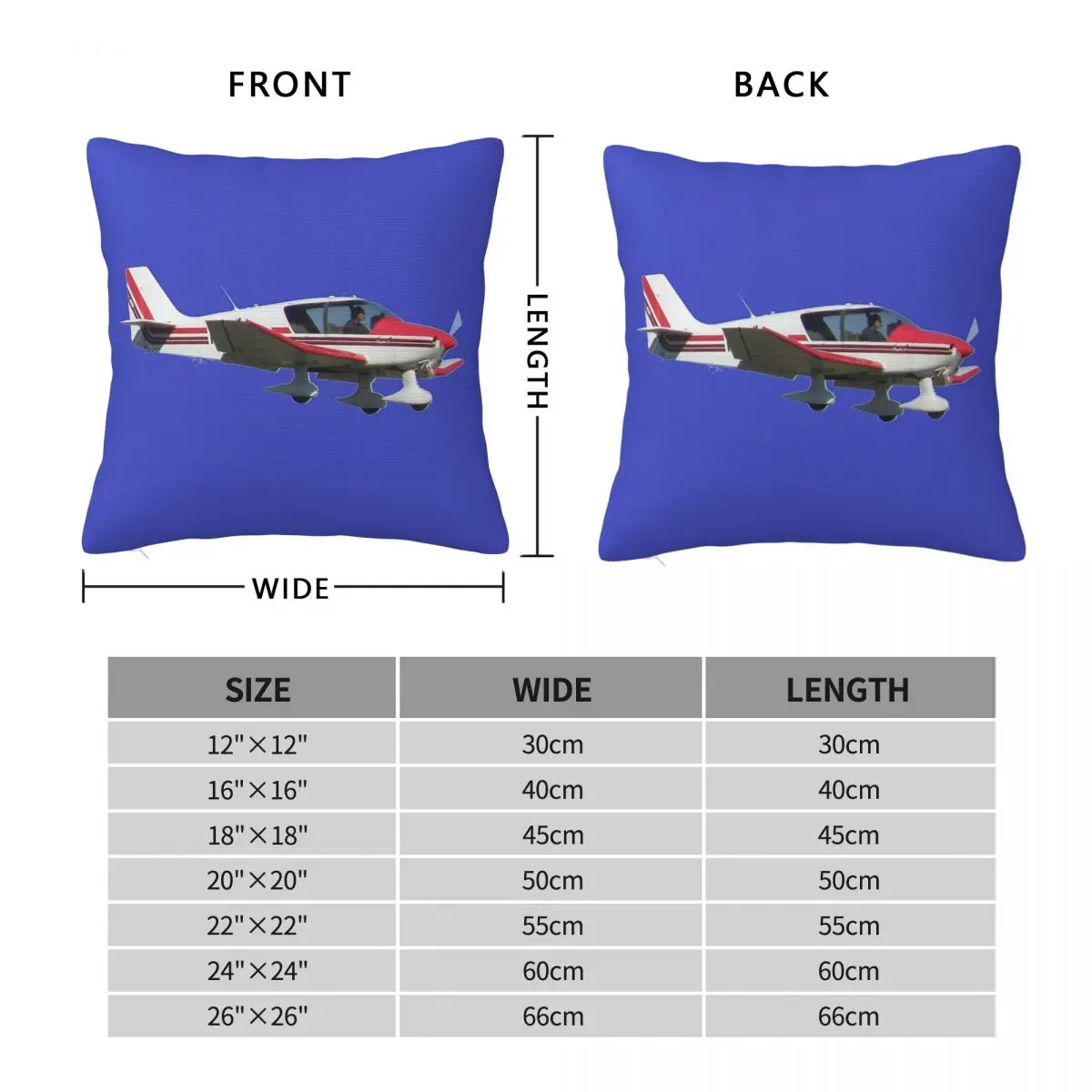 Robin Dr400 Wooden Monoplane Square Pillowcase Polyester Linen Velvet Printed Zip Decorative Throw Pillow Case Car Cover 45x45
