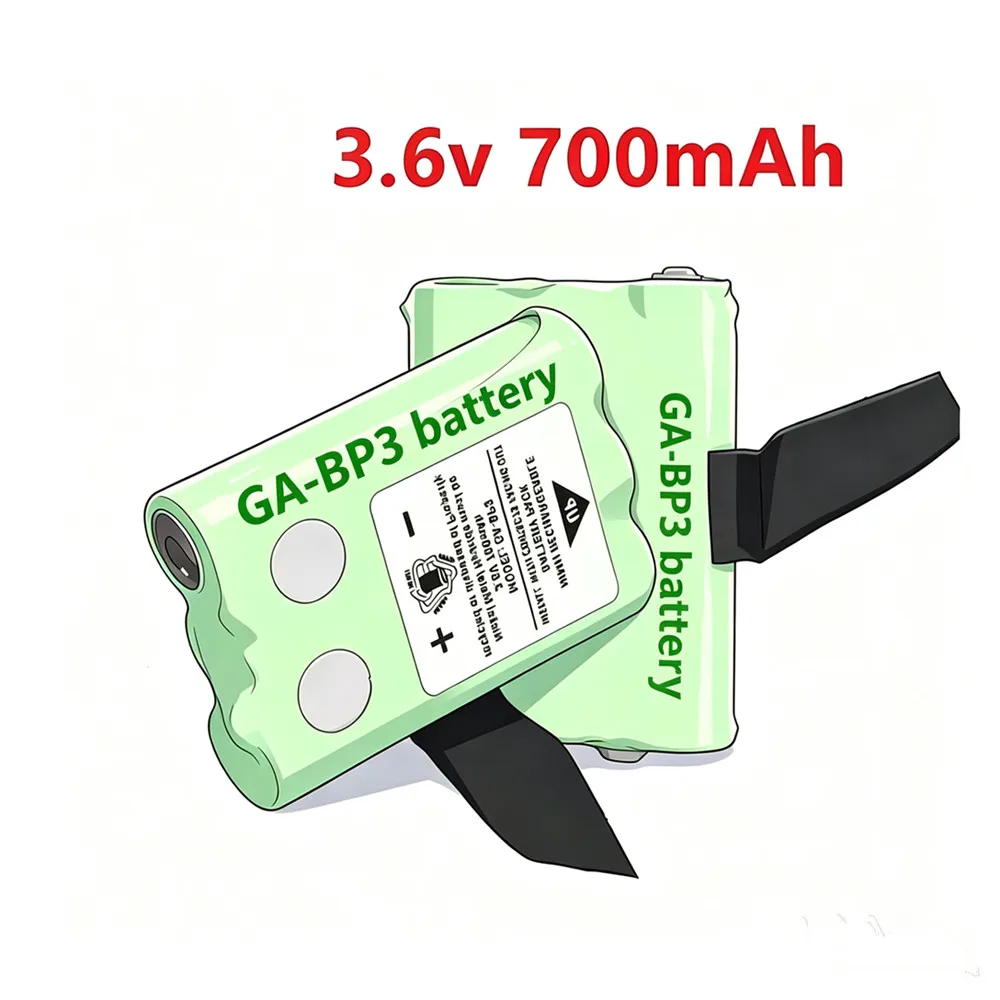 3.6V 700mAh Replacement NI-MH Battery for Cobra GA-BP3, PR145, PR150, PR155 Walkie-Talkie 2-Way Radios