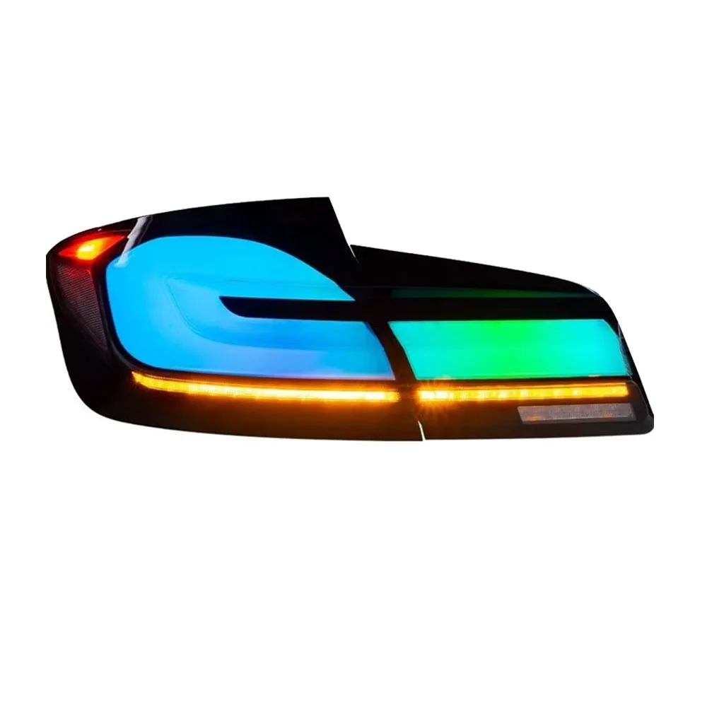 Taillight For BMW 5Series 2011-2017 F10 F18 RGB Style LED Dynamic Animation Sequential Turn Signal Rear Lamp Plug And Play