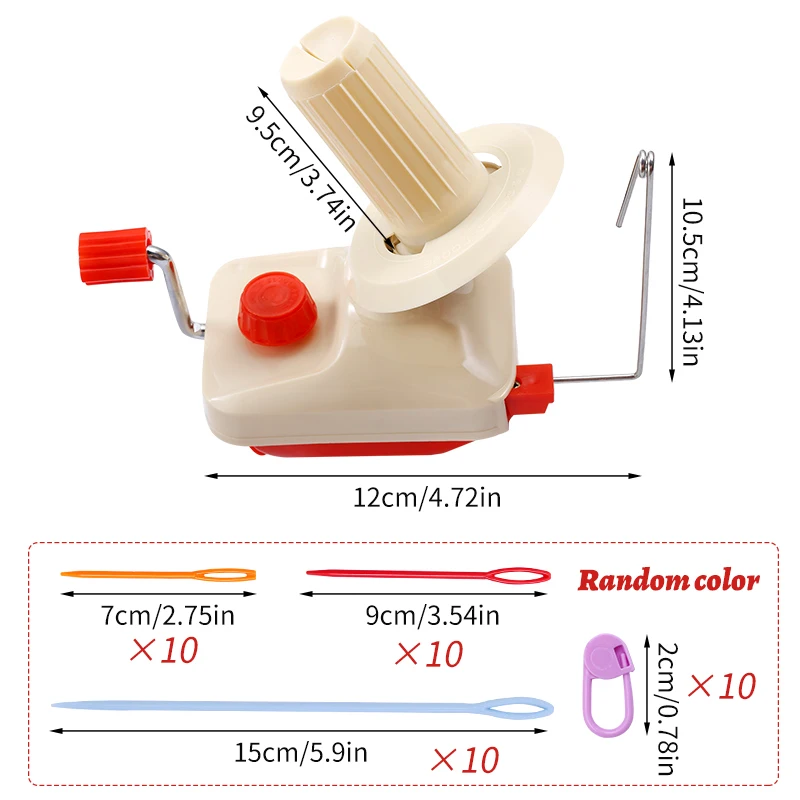 KRABALL Winding Machine Portable Yarn Winder For Knitting Yarn Ball Thread Fiber Wool String Skein Cable Hand Operated Winder