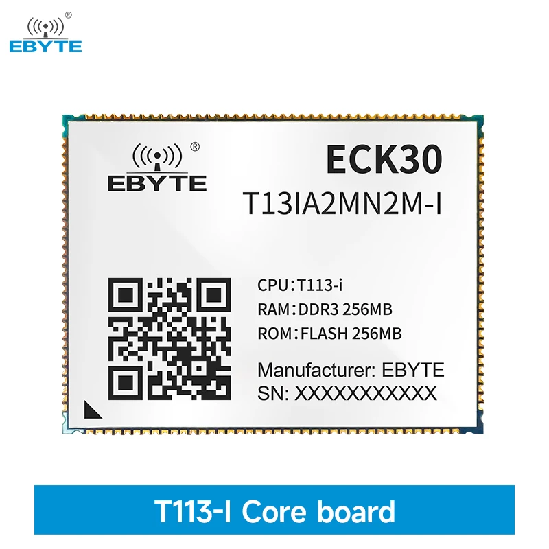 T113-i System On Board EBYTE ECK30 Series Core Board ARM Dual-Core A7 4K Decoding Gigabit Ethernet Linux 256/512/1GB DDR3