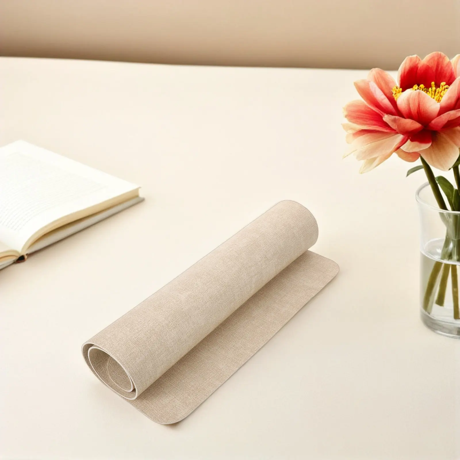 Extra Large Nail Art Table Mat Waterproof PU Manicure Pad Foldable Non Slip Desk Protector Brown Nail Tech Mat for Salon