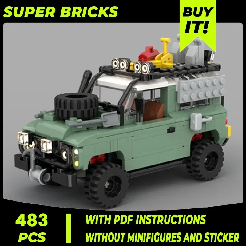 

Moc Building Blocks Classic Defender Of Car Model Series 90 Technical Bricks DIY Assembly Famous Toys For Child Holiday Gifts