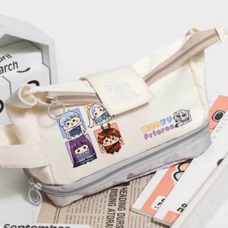 Anime Frieren: Beyond Journey's End Diaries Pencil Case Storage Bag Pencil Box Pencilcase School Pen Bag 2717