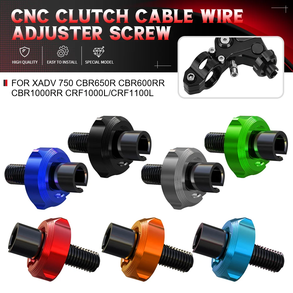 

Universal For BMW F900R F900XR S1000R S1000RR S1000XR Motorcycle Accessories Parts Clutch Cable Wire Adjuster Fixed Screws