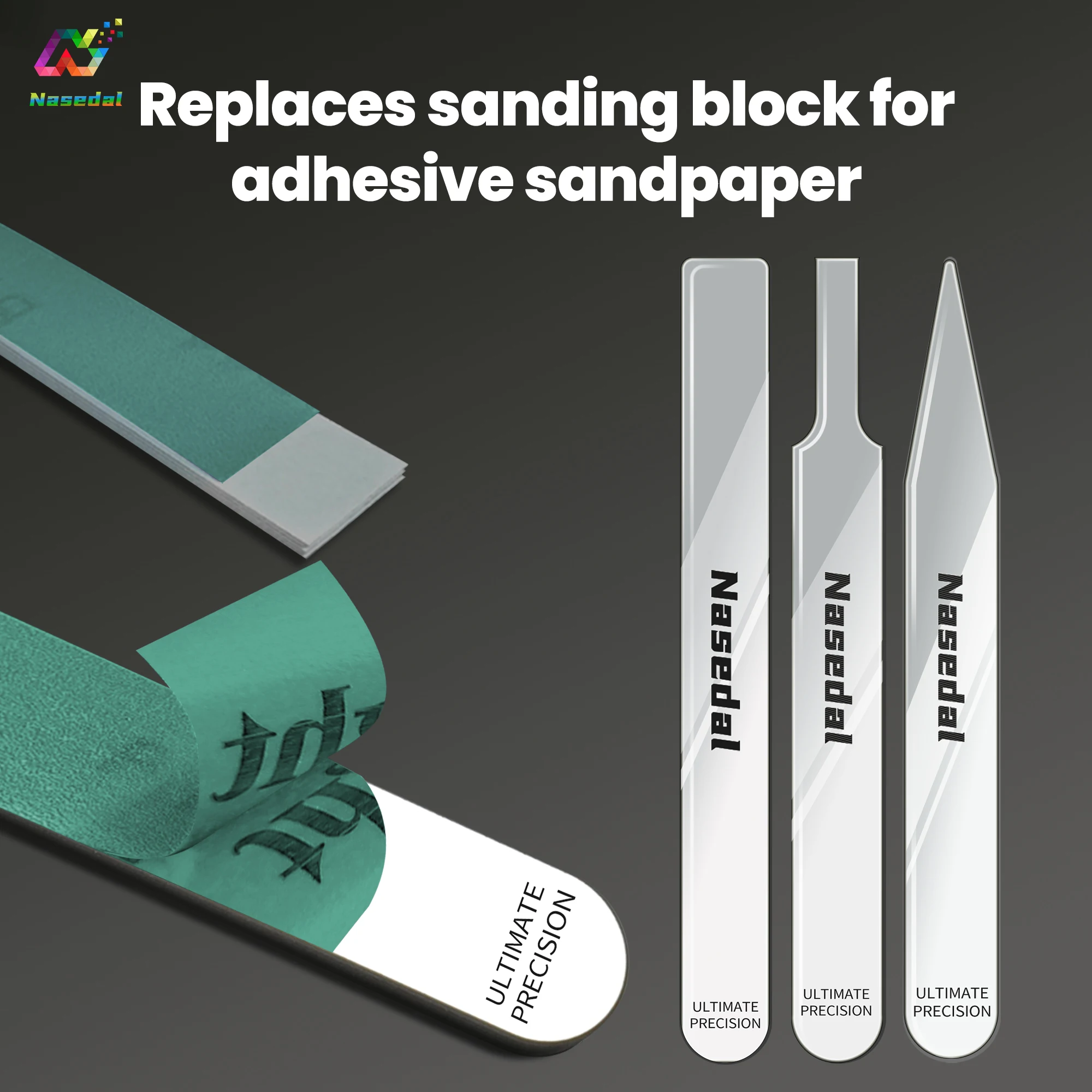 Nasedal Ultra Fine Glass File Washable Polishing Tool for Gunpla Resin & Military Model Nub Removal Mirror Finish Residue Polish