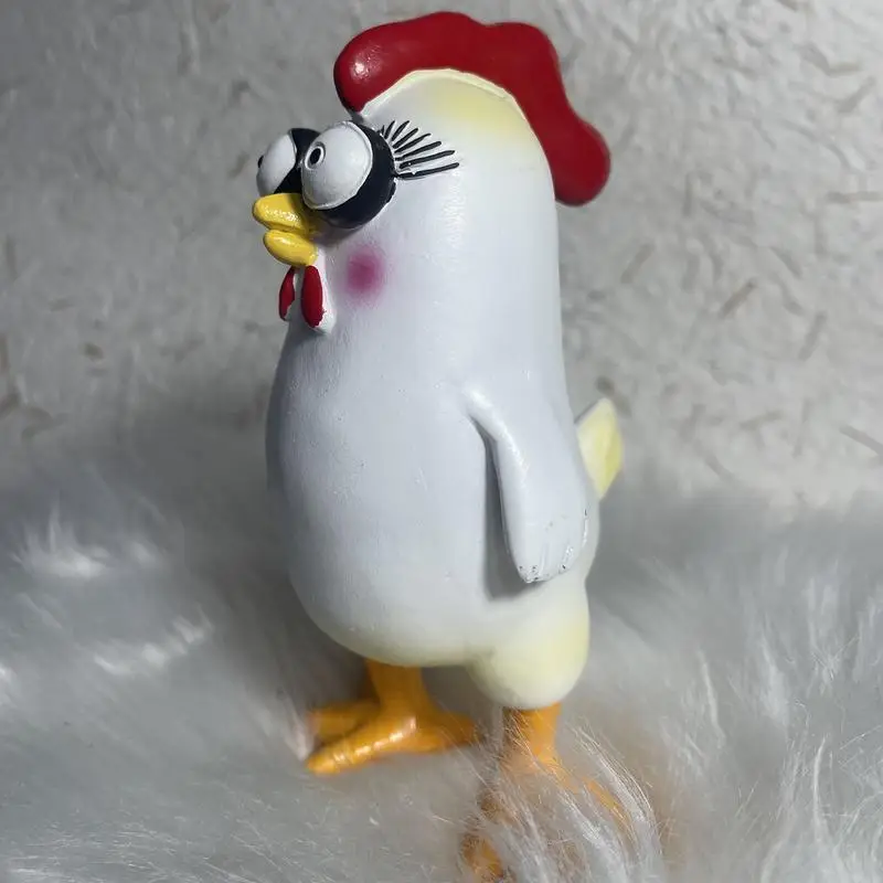 

Chicken Figurine Farm Chicken Figurine Animal Statue Bedside Table Decor Collectible Figurines Decorative Indoor Chicken Statue