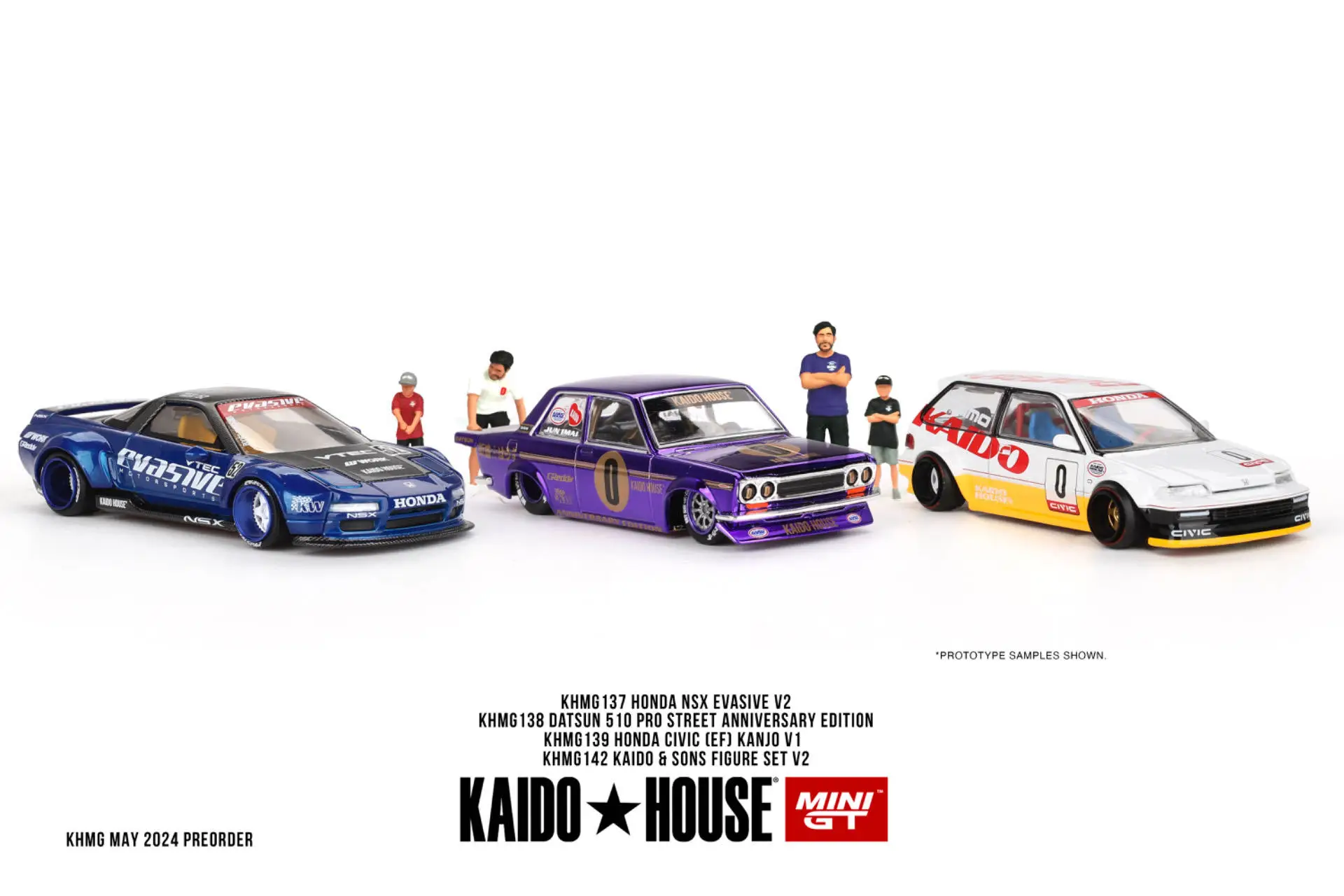 Instock Kaido House + MINIGT 1:64 KHMG142 Scene Doll Ornament