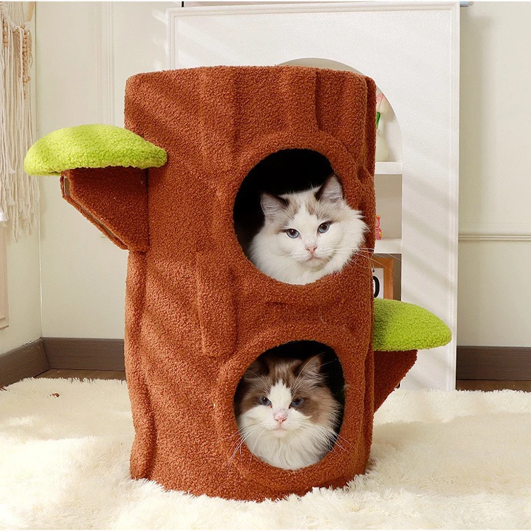 

All-Season Universal Large Vertical Multi-Layer Cat Tree Classic Style Cat Climbing Frame Scratch Column Nest Sustainable