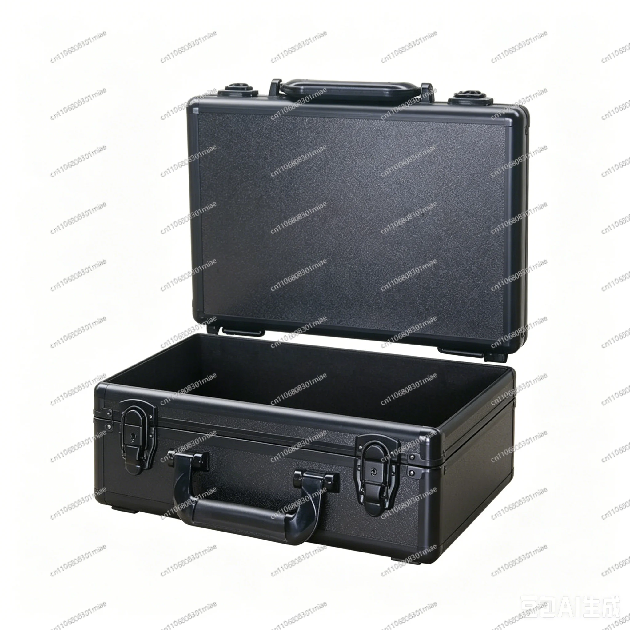 Black Aluminum Alloy Suitcase Hardware Toolbox Password Instrument  Equipment Box Safety Box Aluminum Box