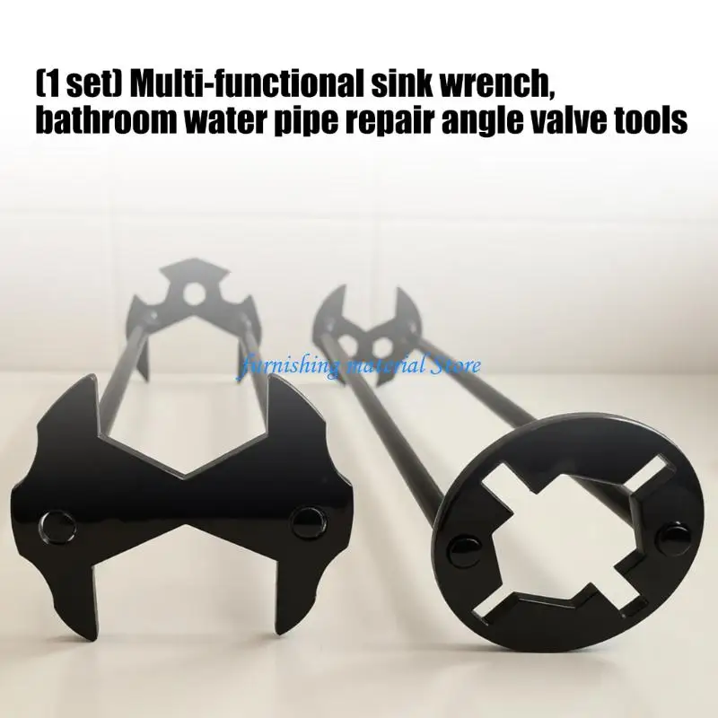 Y5GD Carbon Steel Tap Tool Set For Bathroom Kitchen Sink Drain Fastener Removal