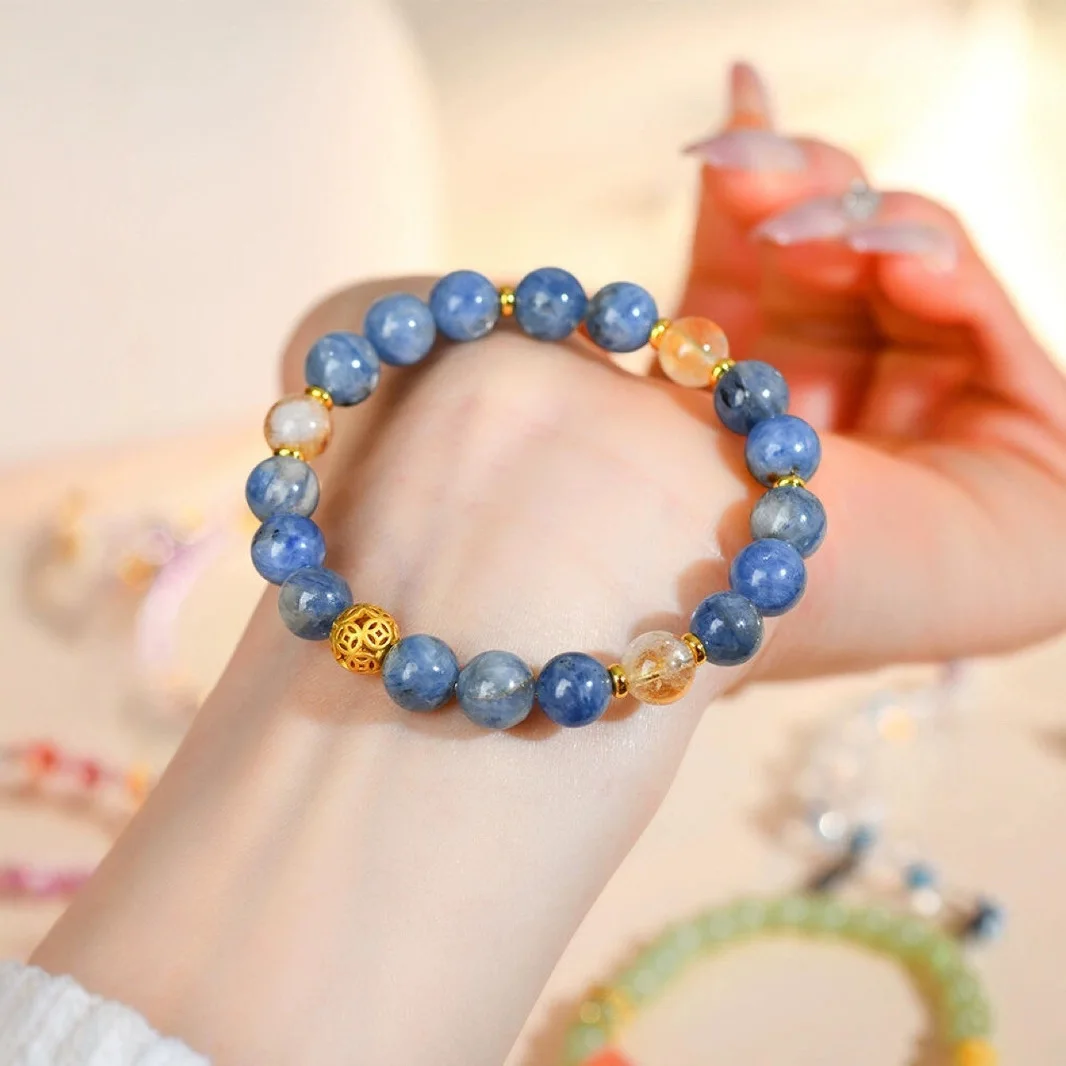 

Natural Crystal Kyanite Bracelet, New Chinese Women's Bracelet.
