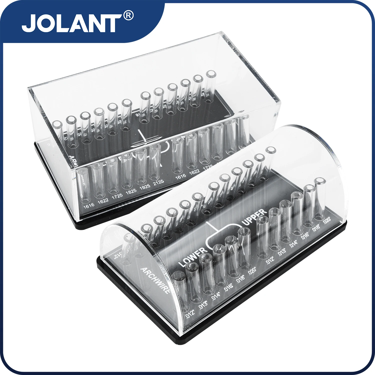 

JOLANT Dental Orthodontic Arch Wire Placement Box Acrylic Organizer Holder Round/Rectangular Archwires Holder For Placing Box