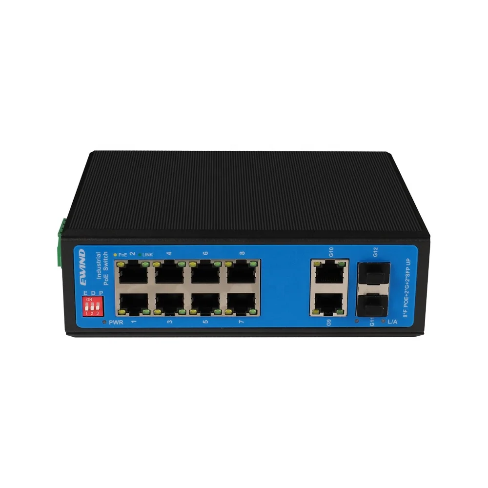 

10/100M Outdoor Network PoE Switch outdoor rated ethernet cable 2 SFP uplink 2 Giga RJ45 Port