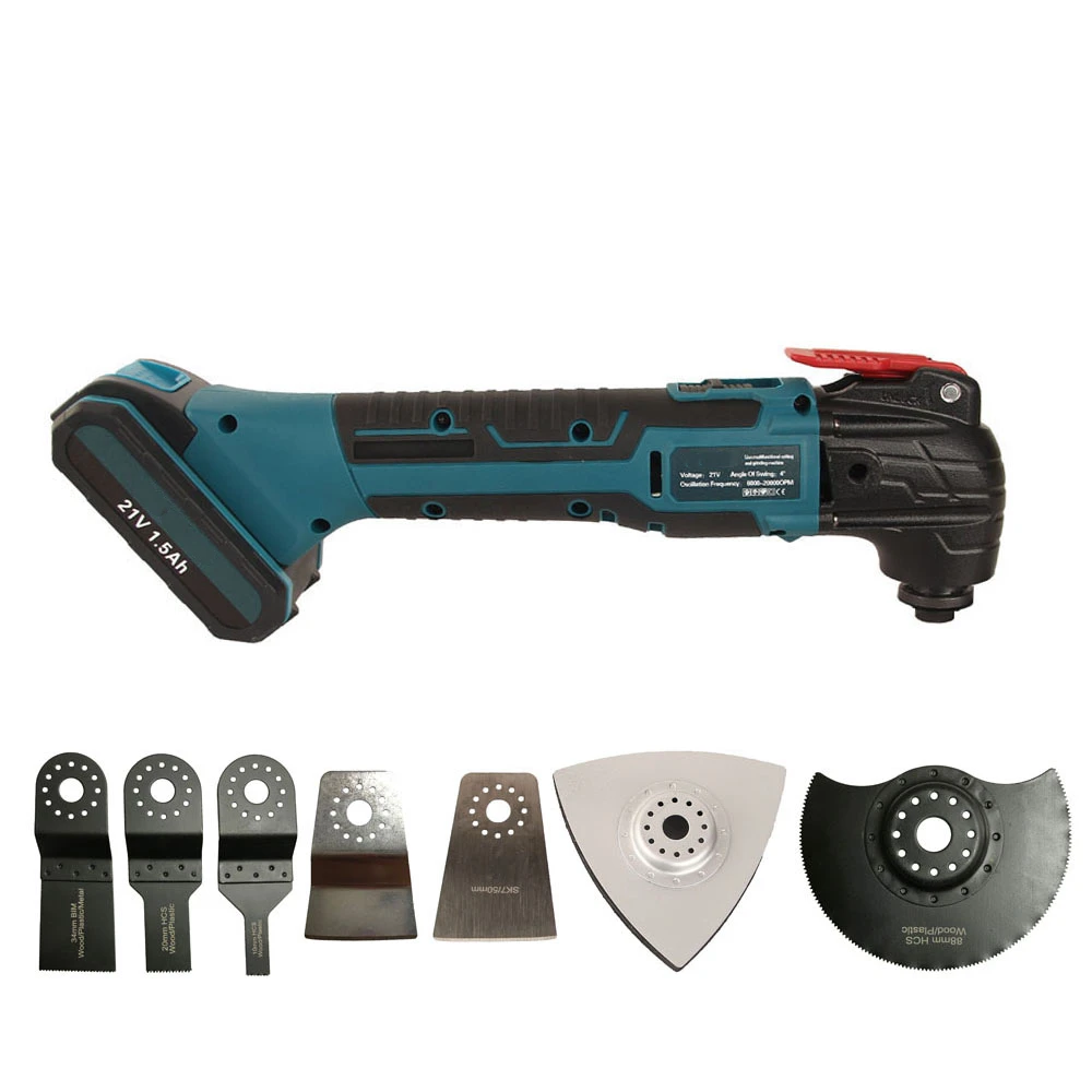 

Cordless Oscillating Multi Function Tool Electric Saw Trimmer Trimming Shovel Cutting Machine Wood Working Tool With Battery